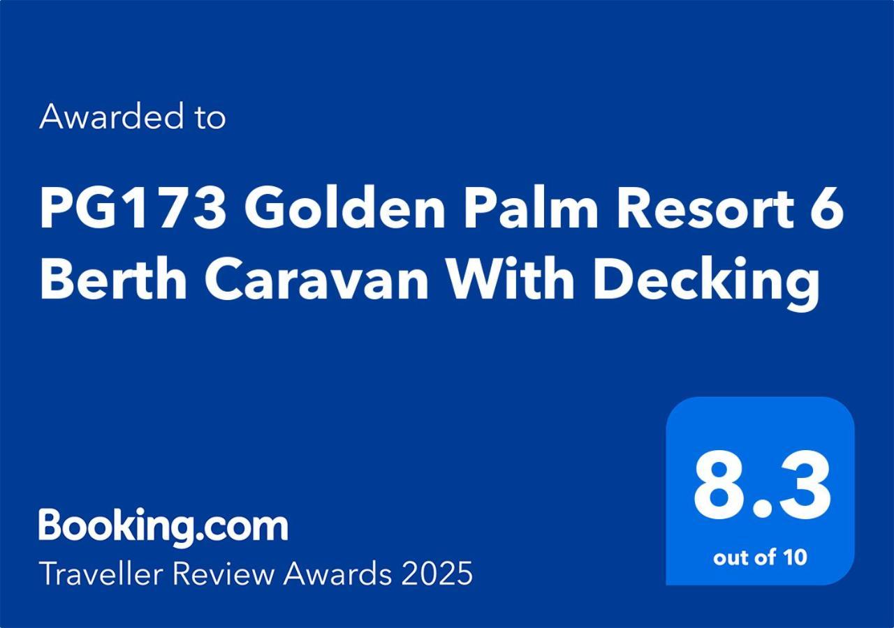 Pg173 Golden Palm Resort 6 Berth Caravan With Decking Chapel St Leonards Zewnętrze zdjęcie